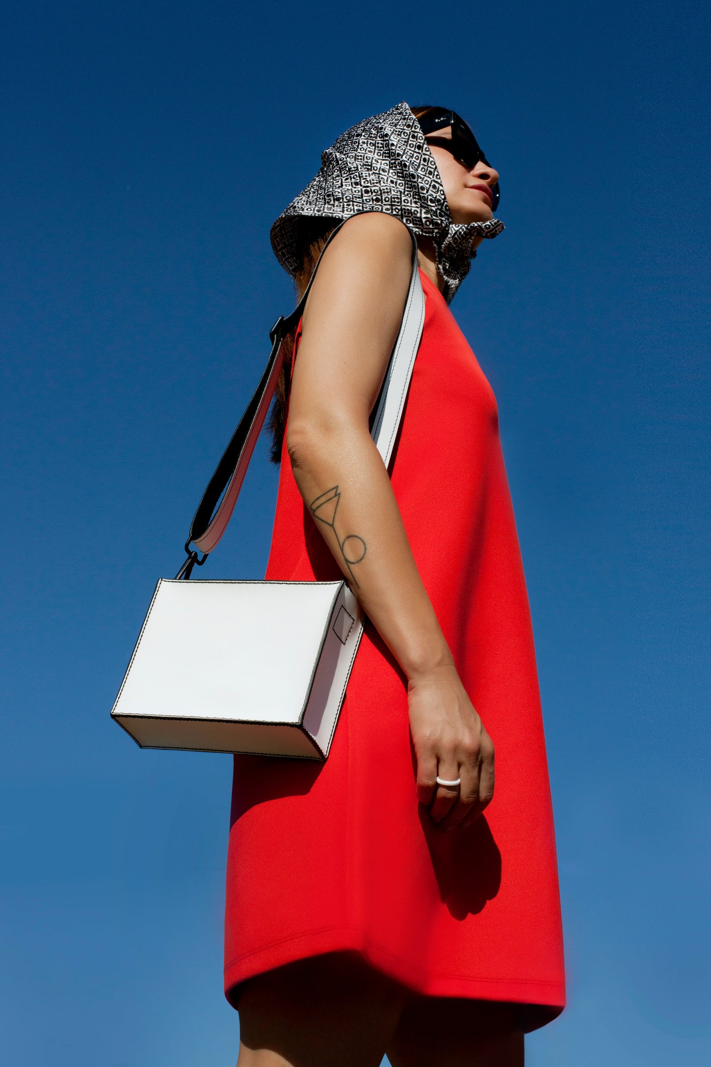 Versatility Bag XS horizontal White & Black