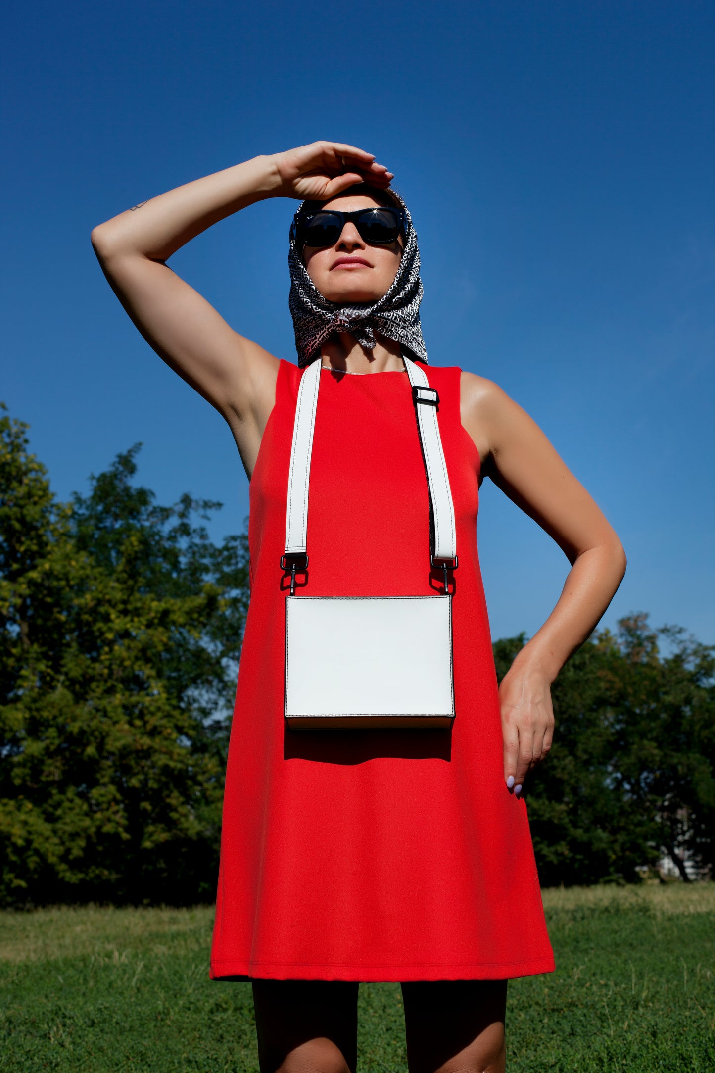 Versatility Bag XS horizontal White & Black